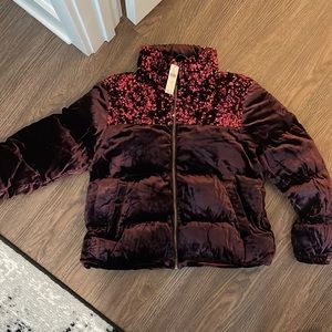 Sequins puffer jacket